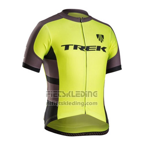 2016 Fietskleding Trek Bontrager Zwart en Geel Korte Mouwen en Koersbroek